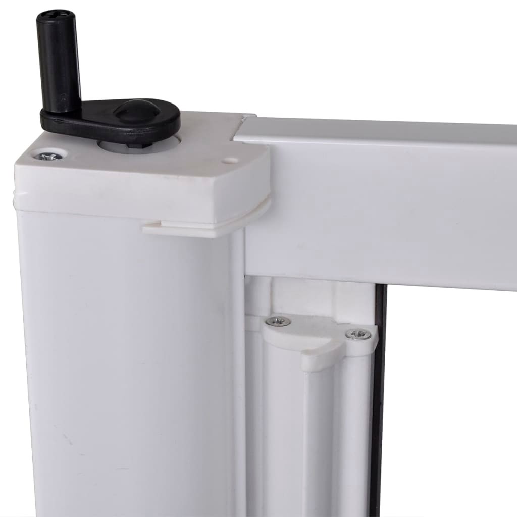 White Sliding Insect Screen for Double Doors 215 x 215 cm